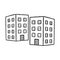 two buildings